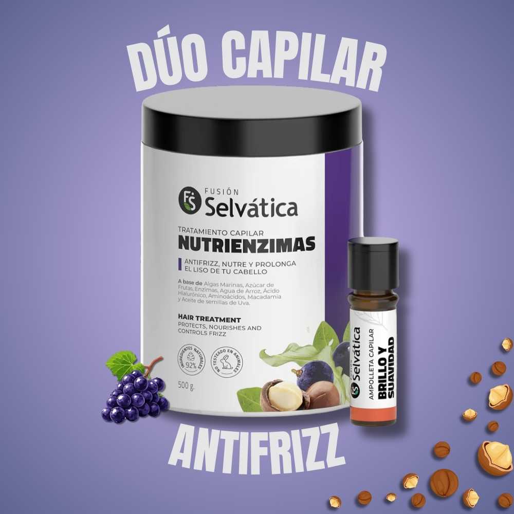Dúo capilar ADIOS FRIZZ - Cabello suave, brillante y sin frizz… desde el primer uso