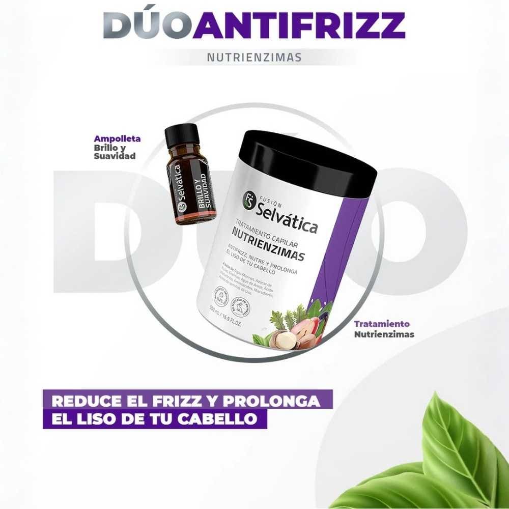 Dúo capilar ADIOS FRIZZ - Cabello suave, brillante y sin frizz… desde el primer uso