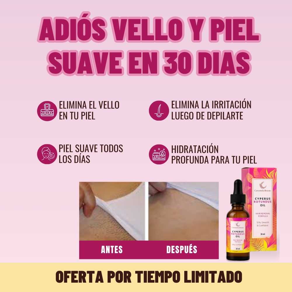 Cyperus Rotundus Oil - Elimina el vello y la irritación de tu zona íntima