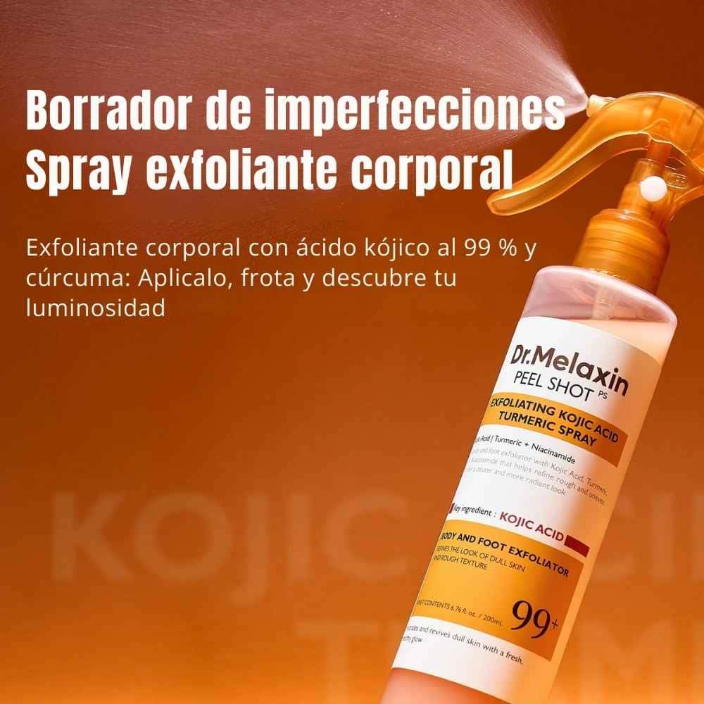 Dr. Melaxin Peel Shot Spray - Borra la piel opaca y revela tu glow en minutos