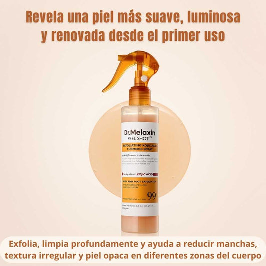 Dr. Melaxin Peel Shot Spray - Borra la piel opaca y revela tu glow en minutos