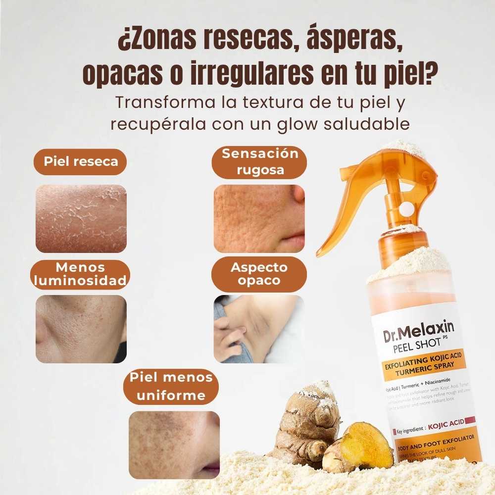 Dr. Melaxin Peel Shot Spray - Borra la piel opaca y revela tu glow en minutos