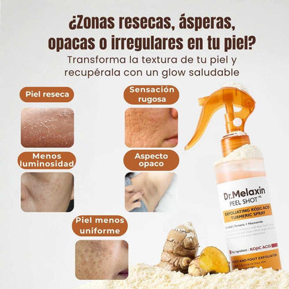 Dr. Melaxin Peel Shot Spray - Borra la piel opaca y revela tu glow en minutos