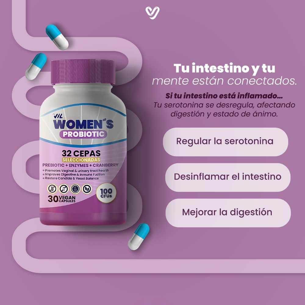 VIL Womens Probiotic - Tu cuerpo en equilibrio. Tú, en confianza