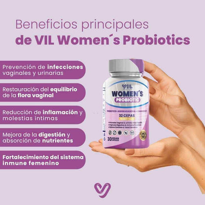 VIL Womens Probiotic - Tu cuerpo en equilibrio. Tú, en confianza